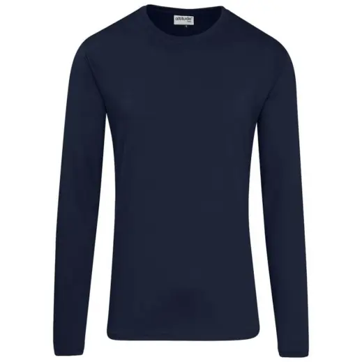 Kids Long Sleeve All Star T-Shirt Navy Front